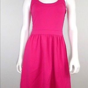 Cynthia Rowley Racer Back Flare Pink Dress